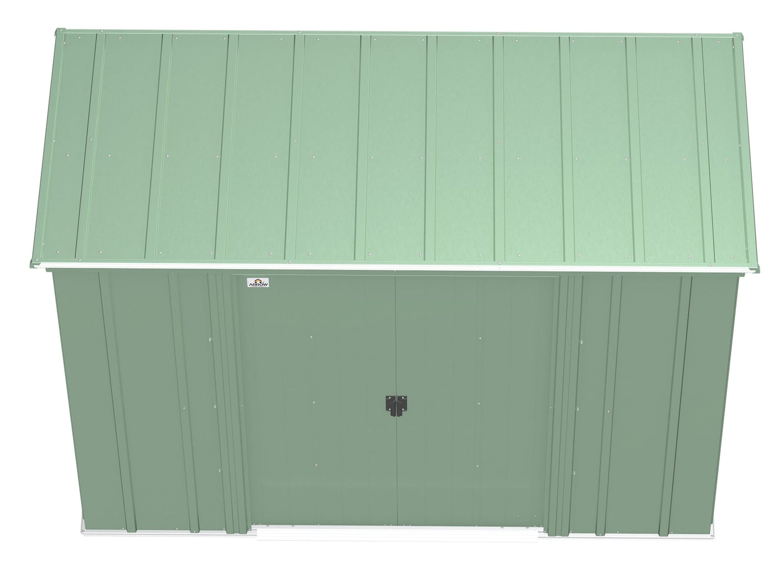 Classic Galvanized Steel Storage Shed, Sage Green, 8-ft x 4-ft T1K9 - product image 6