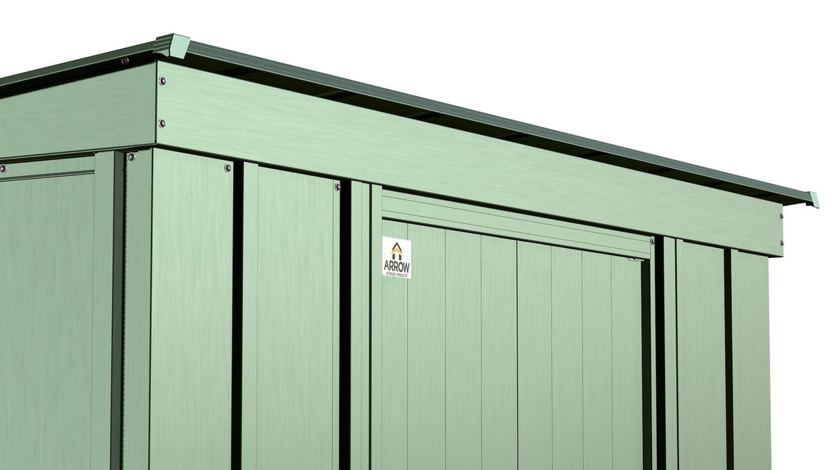 Classic Galvanized Steel Storage Shed, Sage Green, 8-ft x 4-ft T1K9 - product image 8