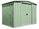 Classic Galvanized Steel Storage Shed, Sage Green, 8-ft x 6-ft B3B3 - product image 1