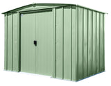 Classic Galvanized Steel Storage Shed, Sage Green, 8-ft x 6-ft B3B3 - product image 2