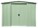 Classic Galvanized Steel Storage Shed, Sage Green, 8-ft x 6-ft B3B3 - product image 3