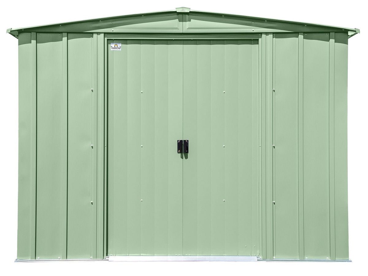 Classic Galvanized Steel Storage Shed, Sage Green, 8-ft x 6-ft B3B3 - product image 3