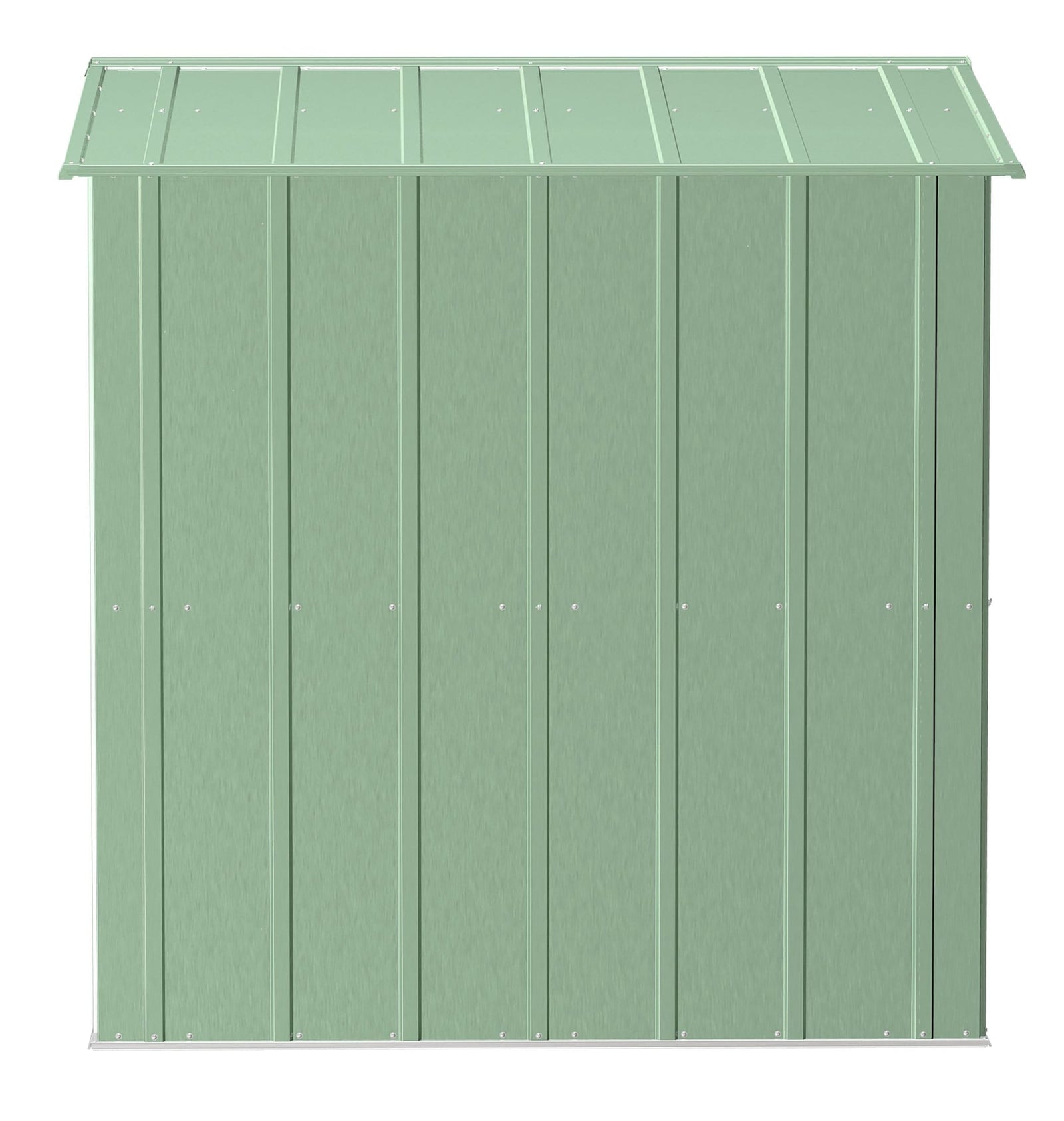 Classic Galvanized Steel Storage Shed, Sage Green, 8-ft x 6-ft B3B3 - product image 4