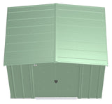 Classic Galvanized Steel Storage Shed, Sage Green, 8-ft x 6-ft B3B3 - product image 5