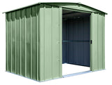 Classic Galvanized Steel Storage Shed, Sage Green, 8-ft x 6-ft B3B3 - product image 8