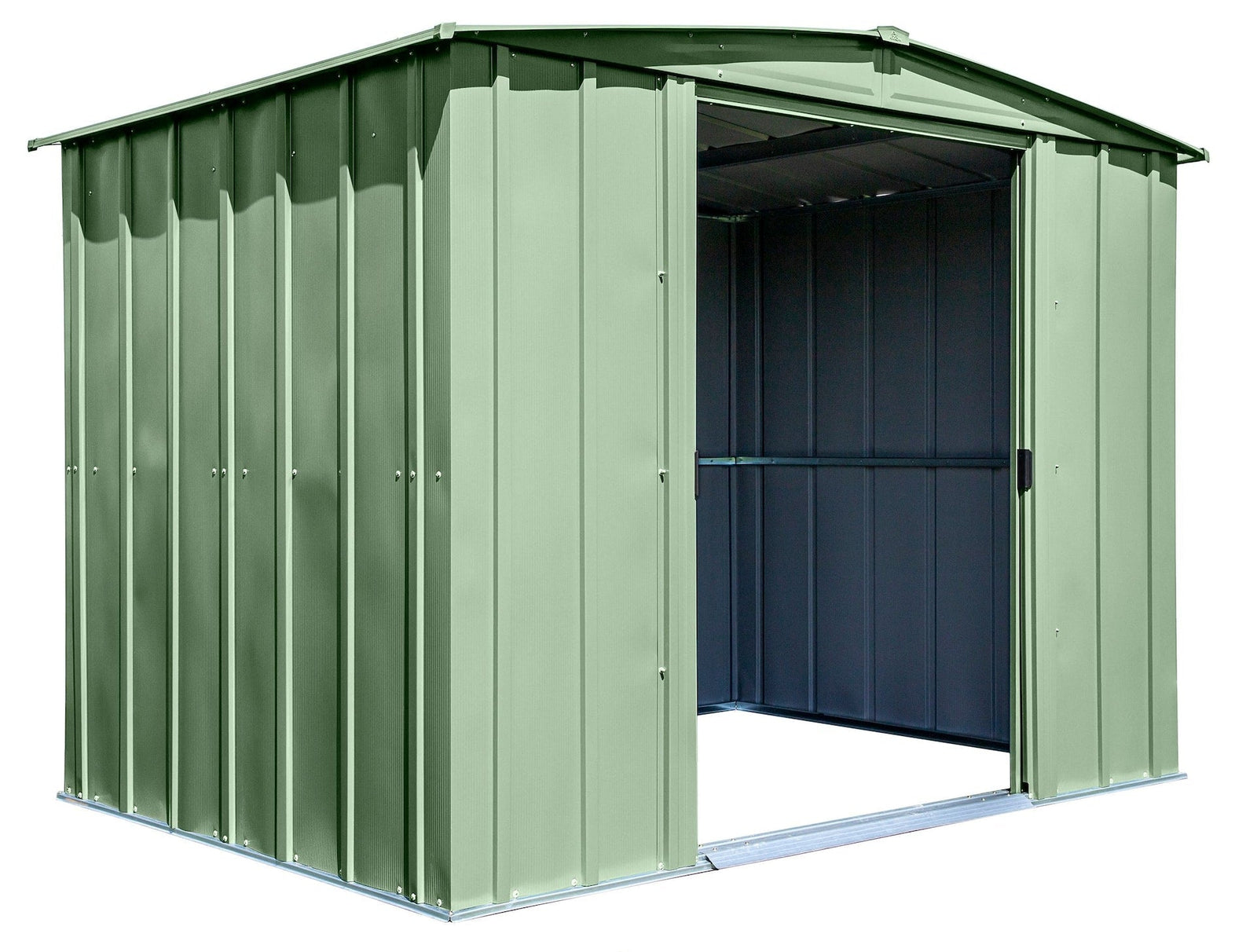 Classic Galvanized Steel Storage Shed, Sage Green, 8-ft x 6-ft B3B3 - product image 8