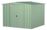 Classic Galvanized Steel Storage Shed, Sage Green, 8-ft x 8-ft Z3R3 - product image 1