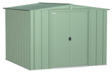 Classic Galvanized Steel Storage Shed, Sage Green, 8-ft x 8-ft Z3R3 - product image 2
