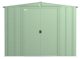 Classic Galvanized Steel Storage Shed, Sage Green, 8-ft x 8-ft Z3R3 - product image 3