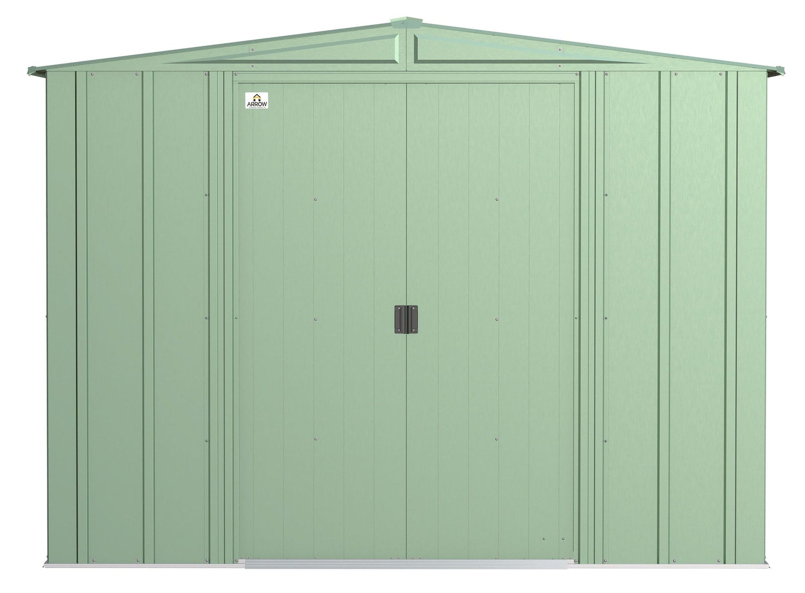 Classic Galvanized Steel Storage Shed, Sage Green, 8-ft x 8-ft Z3R3 - product image 3