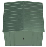 Classic Galvanized Steel Storage Shed, Sage Green, 8-ft x 8-ft Z3R3 - product image 4
