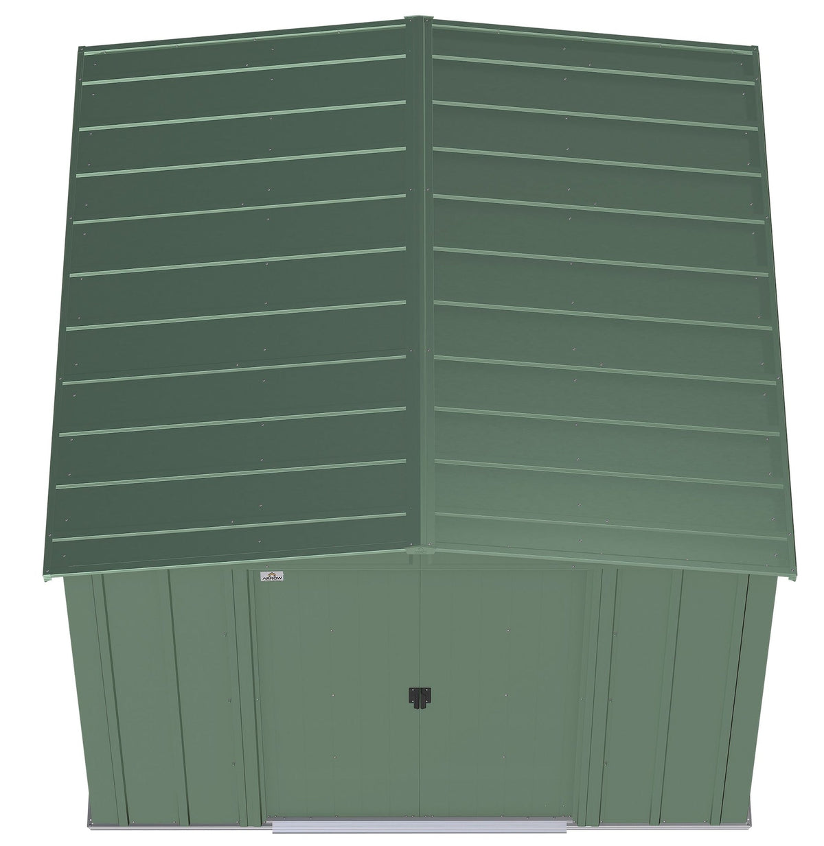 Classic Galvanized Steel Storage Shed, Sage Green, 8-ft x 8-ft Z3R3 - product image 4