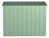 Classic Galvanized Steel Storage Shed, Sage Green, 8-ft x 8-ft Z3R3 - product image 6