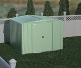 Classic Galvanized Steel Storage Shed, Sage Green, 8-ft x 8-ft Z3R3 - product image 8