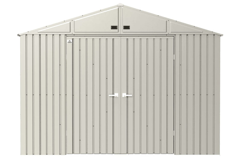 Elite 10x12-ft Cool Grey Corrosion-Resistant Steel Storage Shed U8L2