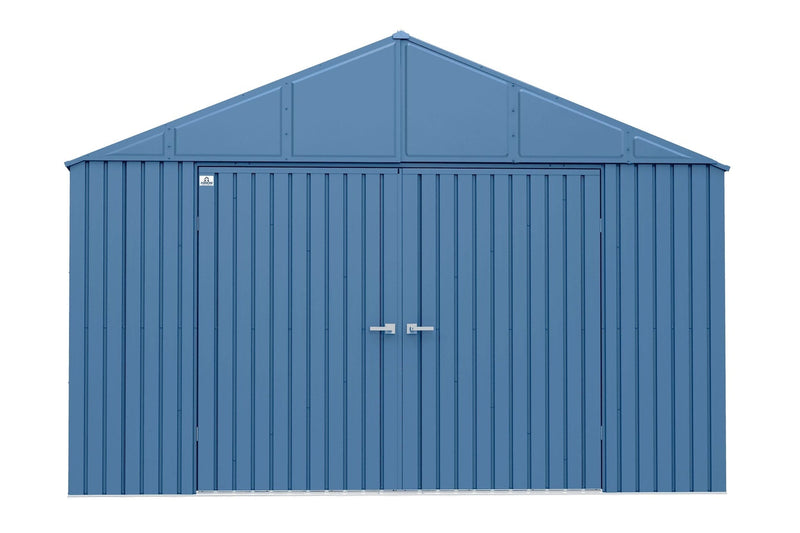 Elite 12x12-ft Blue Grey Corrosion-Resistant Steel Shed B0G5