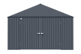 Elite 12x16-ft Anthracite Corrosion-Resistant Steel Storage Shed Y1O2 - product image 1
