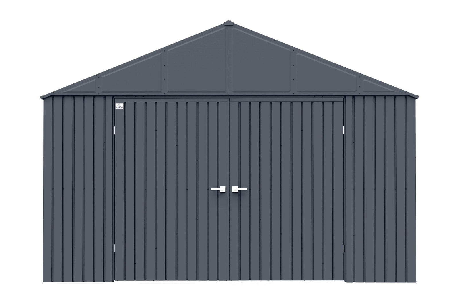 Elite 12x16-ft Anthracite Corrosion-Resistant Steel Storage Shed Y1O2 - product image 1