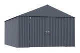 Elite 12x16-ft Anthracite Corrosion-Resistant Steel Storage Shed Y1O2 - product image 3