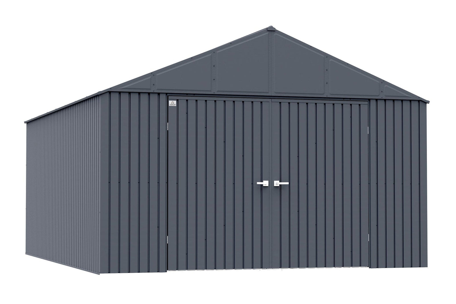 Elite 12x16-ft Anthracite Corrosion-Resistant Steel Storage Shed Y1O2 - product image 3