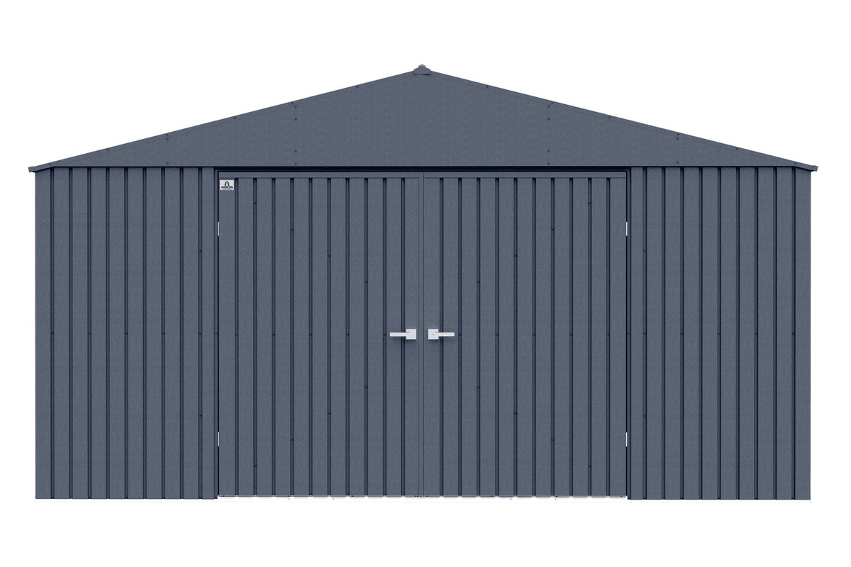 Elite 14x12-ft Anthracite Corrosion-Resistant Steel Shed U3F6 - product image 3