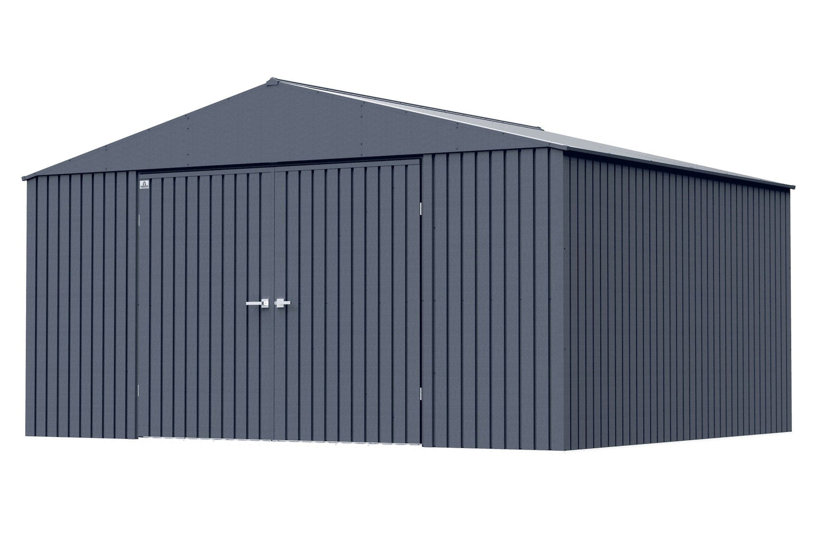 Elite 14x12-ft Anthracite Corrosion-Resistant Steel Shed U3F6 - product image 4