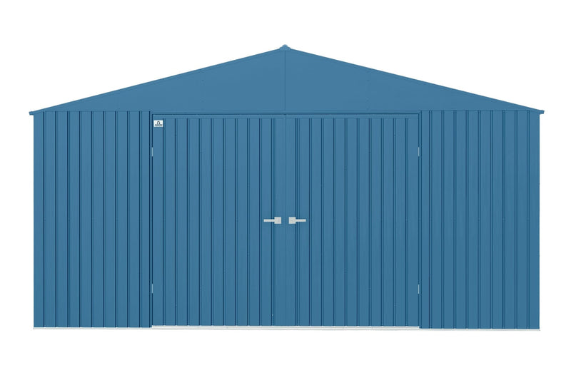 Elite 14x12-ft Blue Grey Corrosion-Resistant Steel Shed E1G9