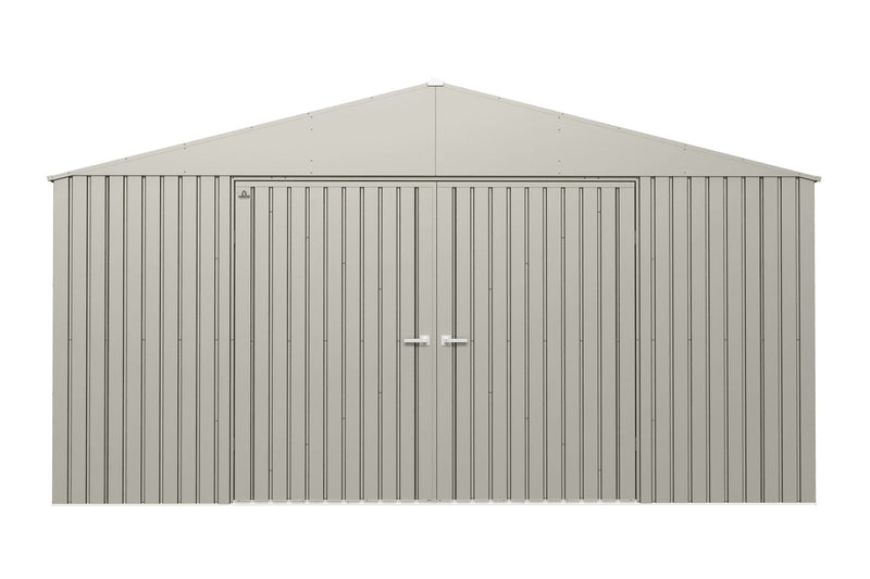 Elite 14x12-ft Cool Grey Weather-Resistant Steel Shed C3V1