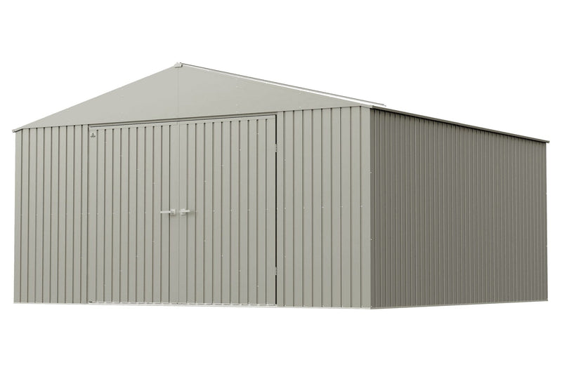 Elite 14x14-ft Cool Grey Corrosion-Resistant Steel Storage Shed T5A7