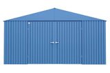 Elite 14x14-ft Corrosion-Resistant Blue Grey Steel Shed M6H8 - product image 1