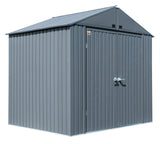 Elite Steel Storage Shed, Anthracite, 8-ft x 6-ft L0T5 - product image 2