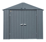 Elite Steel Storage Shed, Anthracite, 8-ft x 6-ft L0T5 - product image 3