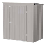 Elite Steel Storage Shed with Pent Roof, Cool Grey, 6-ft x 4-ft G8O4 - product image 2