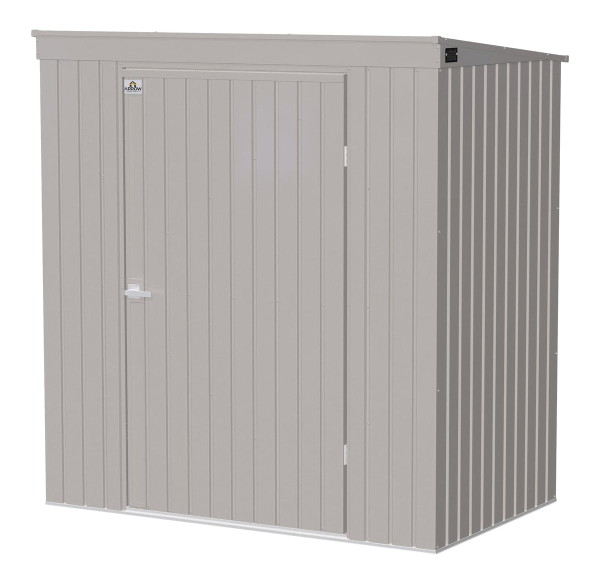 Elite Steel Storage Shed with Pent Roof, Cool Grey, 6-ft x 4-ft G8O4 - product image 2