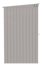 Elite Steel Storage Shed with Pent Roof, Cool Grey, 6-ft x 4-ft G8O4 - product image 4