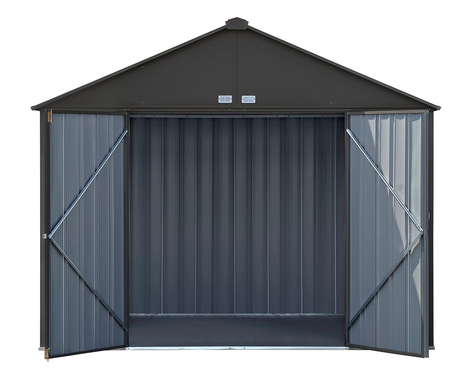 EZEE Galvanized Steel Storage Shed, Charcoal, 10-ft x 8-ft X8C1 - product image 5