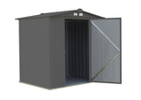 EZEE Galvanized Steel Storage Shed with Low Gable Roof, Charcoal, 6-ft x 5-ft U7Q4 - product image 5