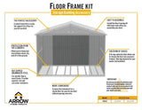 Floor Frame Kit for Elite 10x8-ft and 10x10-ft Sheds S4S9 - product image 5