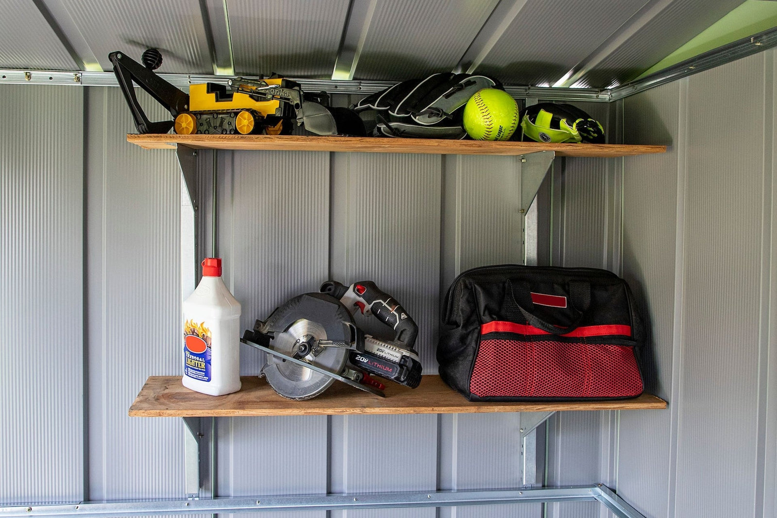 Galvanized Steel Shelf Kit with Hanger and Brackets Z2X1 - product image 6