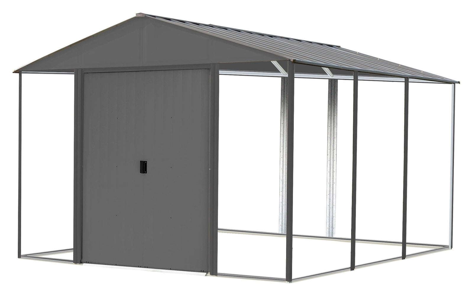 Ironwood Steel Hybrid Shed Kit, Anthracite, 10-ft x 12-ft E3Y8 - product image 1