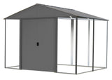 Ironwood Steel Hybrid Shed Kit, Anthracite, 10-ft x 8-ft E9L6 - product image 1