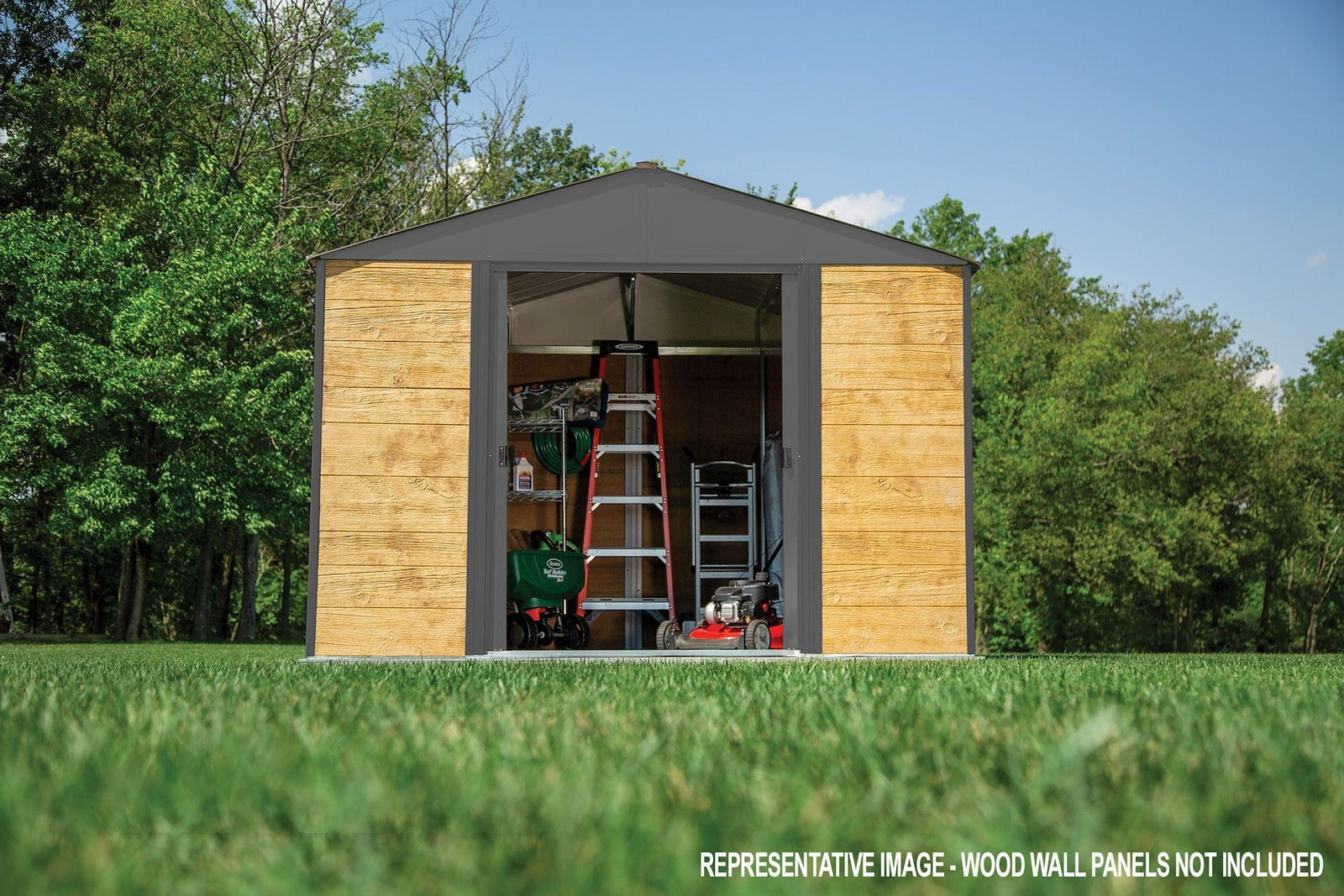 Ironwood Steel Hybrid Shed Kit, Anthracite, 10-ft x 8-ft E9L6 - product image 6