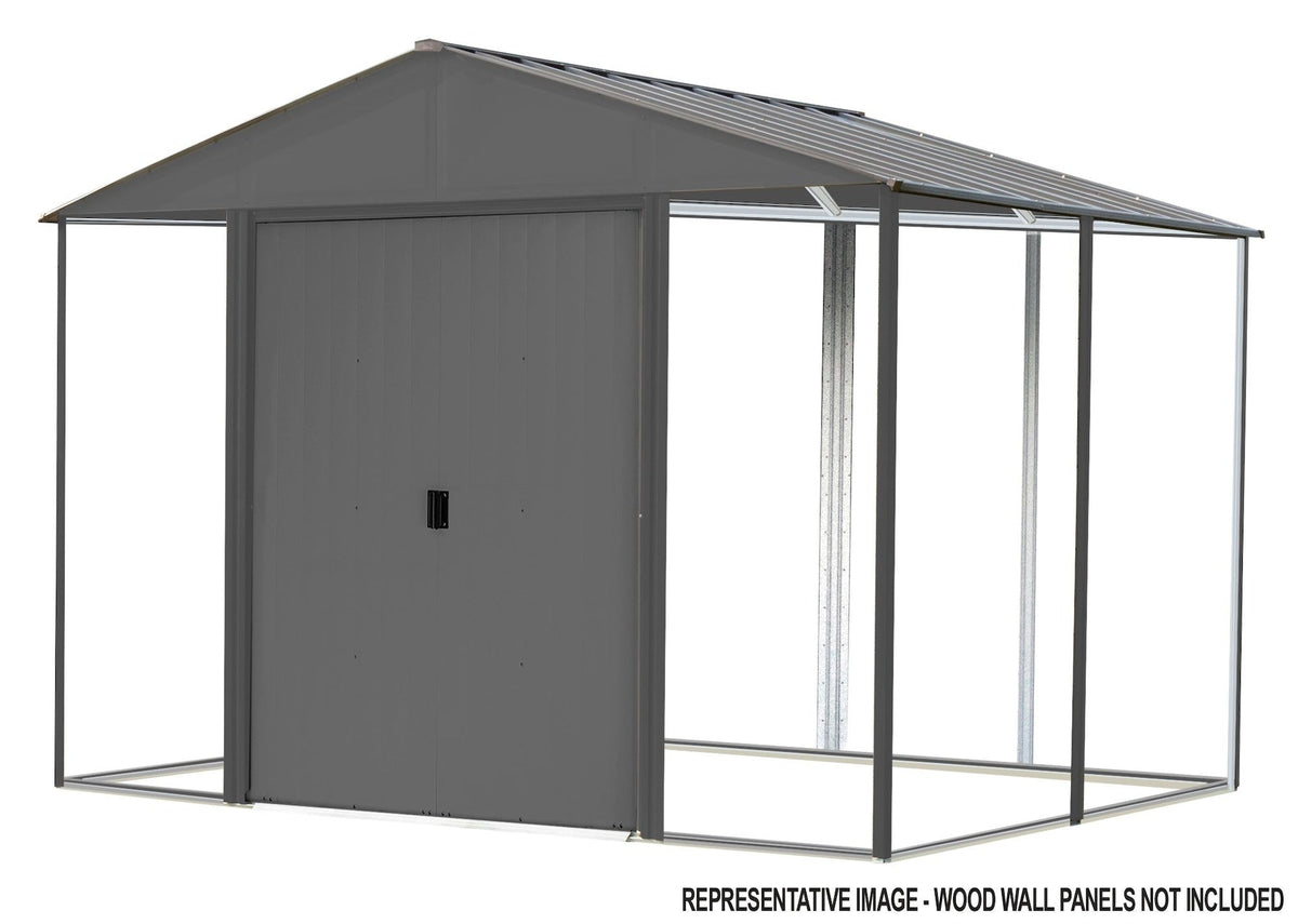 Ironwood Steel Hybrid Shed Kit, Anthracite, 8-ft x 8-ft G8H0 - product image 1