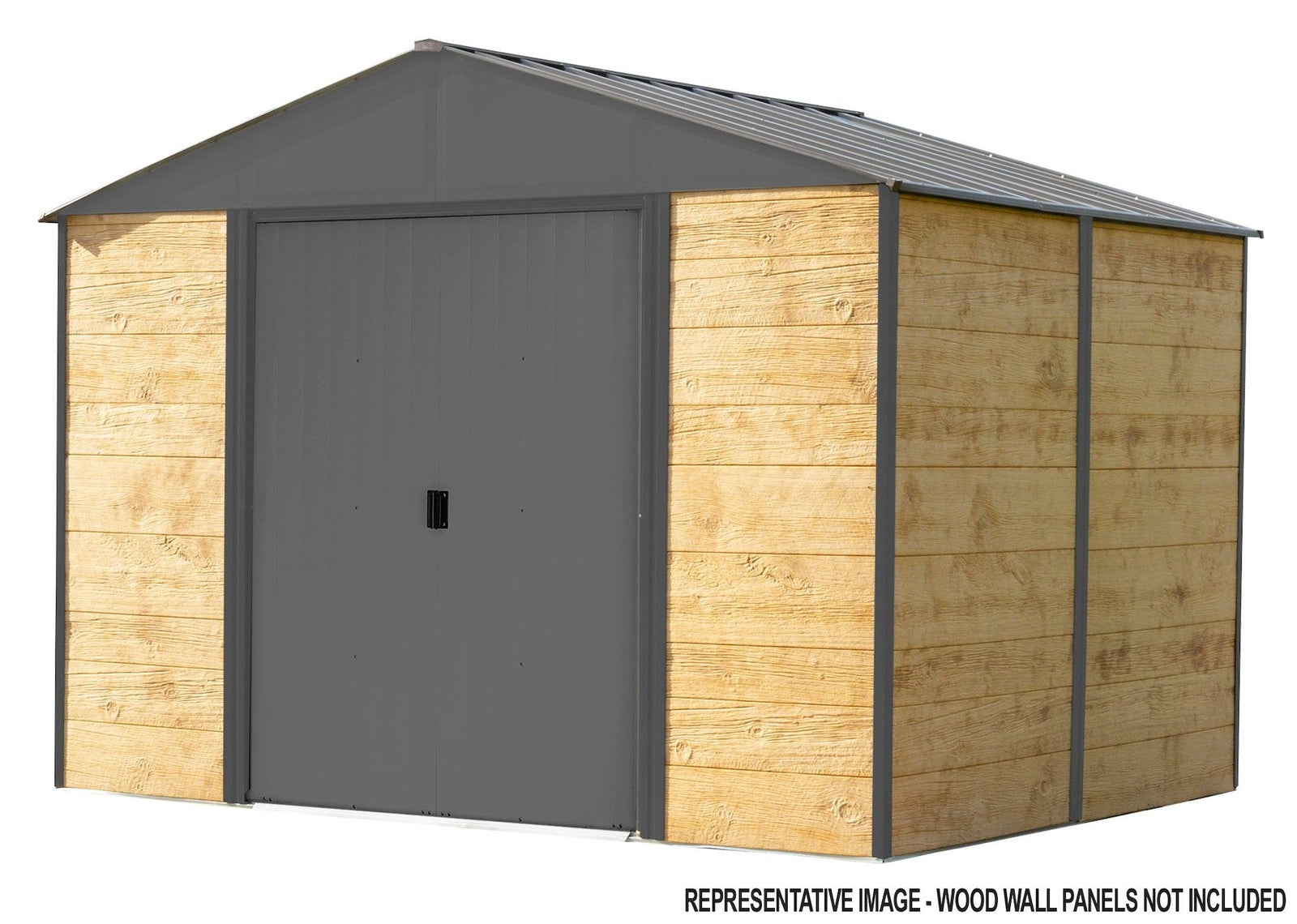Ironwood Steel Hybrid Shed Kit, Anthracite, 8-ft x 8-ft G8H0 - product image 7