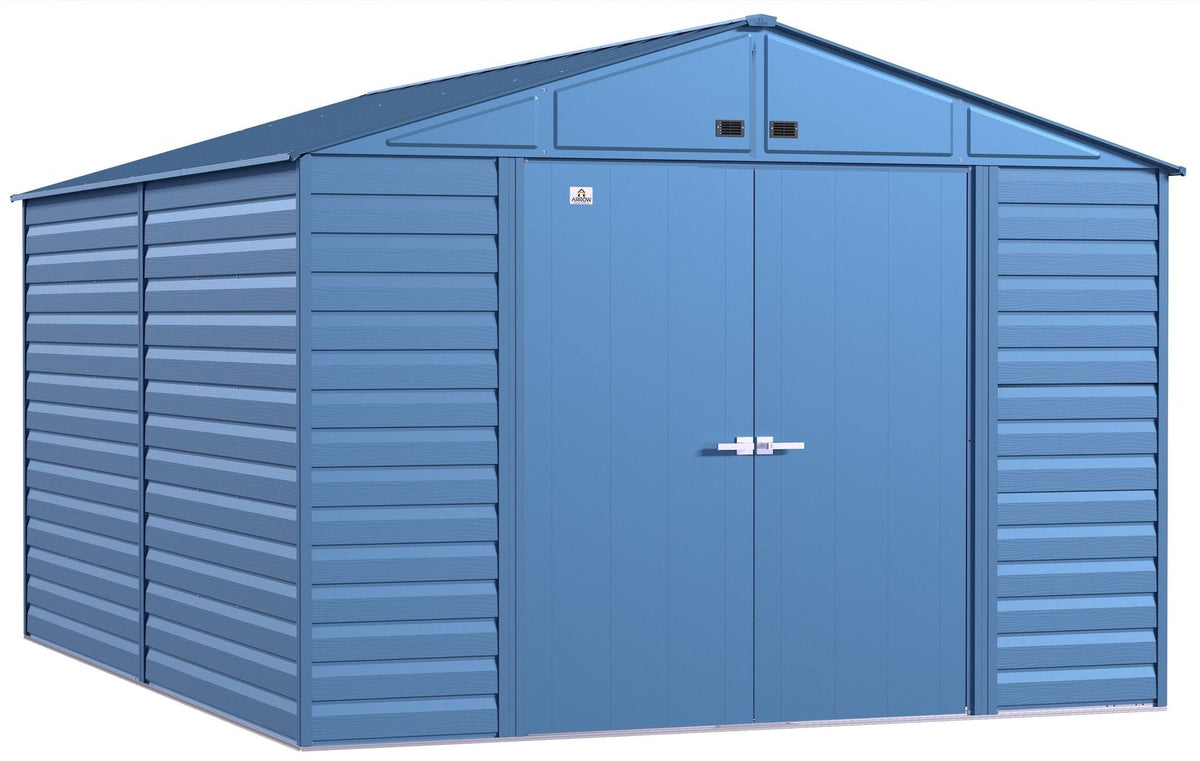 Select Galvanized Steel Storage Shed, Blue Grey, 10-ft x 14-ft O1Z2 - product image 3