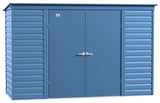 Select Galvanized Steel Storage Shed, Blue Grey, 10-ft x 4-ft O3M8 - product image 1