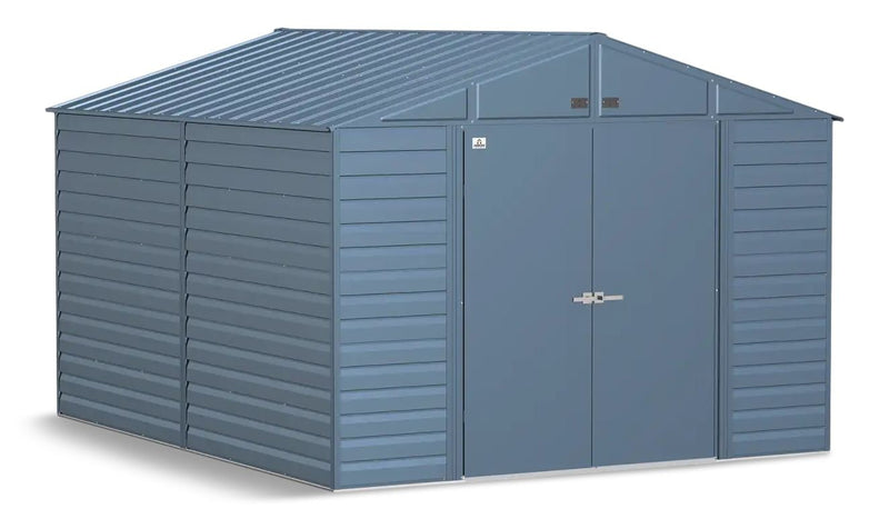 Select Galvanized Steel Storage Shed, Blue Grey, 10-ft x 8-ft S6P1