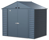 Select Galvanized Steel Storage Shed, Blue Grey, 8-ft x 6-ft A7Q1 - product image 1