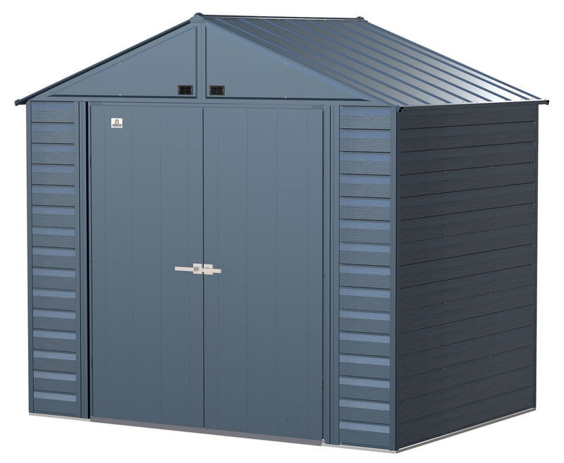 Select Galvanized Steel Storage Shed, Blue Grey, 8-ft x 6-ft A7Q1