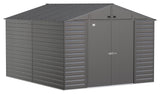 Select Galvanized Steel Storage Shed, Charcoal, 10-ft x 12-ft E3C2 - product image 1